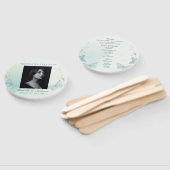 グリーンウォーターカラー バタフライ 葬儀サービス ハンドファン (組立なし)