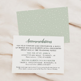 グリーンウォーターカロ 牧歌的なウェディング施設 エンクロージャーカード