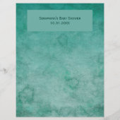 グリーンウォーターキツネベビーシャワービンゴゲーム (裏面)