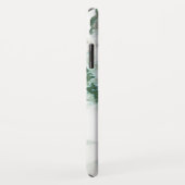 グリーンウォーターグラデーションカラー大理石モノグラム Case-Mate iPhoneケース (裏面/右)