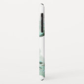 グリーンウォーターグラデーションカラー大理石モノグラム Case-Mate iPhoneケース (裏面/左)