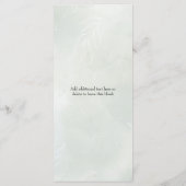 グリーンウォータースパとウェルネスセンター価格 メニュー (裏面)