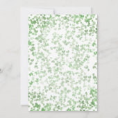 グリーンウォーターハート結婚20周年 招待状 (裏面)