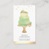 グリーンウォーターフローラケーキペストリーシェフベーカリー 名刺 (正面)