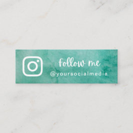 グリーンウォーター後を追カラーソーシャルメディアQRコードはっきりした スキニー名刺