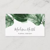 グリーンウォーター植物学葉書道 名刺 (正面)