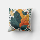 グリーンウォーター植物性葉植物 クッション (裏面)