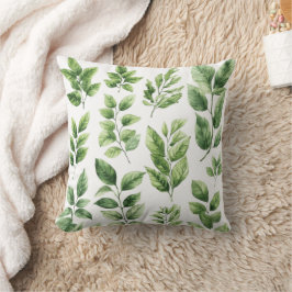 グリーンウォーター植物性葉植物 クッション