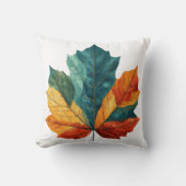 グリーンウォーター植物性葉植物 クッション (正面)