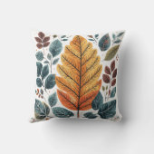 グリーンウォーター植物性葉植物 クッション (裏面)