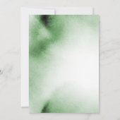 グリーンウォーター洗剤 |緑の結婚式招待状 招待状 (裏面)