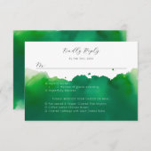 グリーンウォーター洗面ミールの選択肢 出欠カード (正面/裏面)