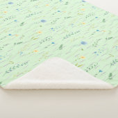 グリーンウォーター素朴カラー植物性フローラ花 シェルパブランケット (3/4)