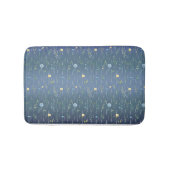 グリーンウォーター素朴カラー植物性フローラ花 バスマット (正面)