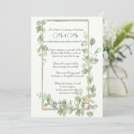 グリーンウォーター結婚カラーのアドバイス&ウィッシュ アドバイスカード