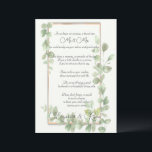 グリーンウォーター結婚カラーのアドバイス&ウィッシュ アドバイスカード<br><div class="desc">お客かわいらし様のアドバイスと希望を追加するためのカード黄金かわいらしの枠に水色ユ葉ーカリスの色。特別な日を思い出すなんて可愛い方法だ。</div>