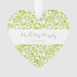 グリーンウォーター結婚カラーの名前DATEスウィートハート オーナメント