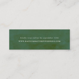 グリーンウォーター結婚カラーのWebサイト スキニー名刺