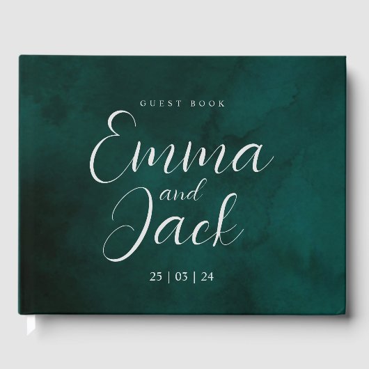 グリーンウォーター結婚カラーズゲストブック ゲストブック (正面)