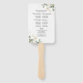 グリーンウォーター結婚式 プログラムハンドファン ハンドファン (裏面)