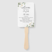 グリーンウォーター結婚式 プログラムハンドファン ハンドファン (正面)