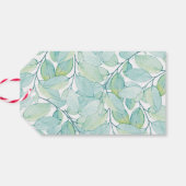 グリーンウォーター色ありがとうラベル |メッセージカード ギフトタグ (裏面横)