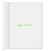 グリーンウォーター色かわいい芸術品を気取ったクリエイティブ誕生日 (内側 (右))