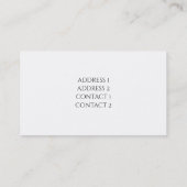 グリーンウォーター色のトロピカルジャングル 名刺 (裏面)