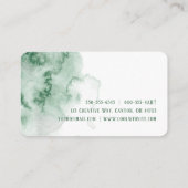 グリーンウォーター色の名刺 名刺 (裏面)