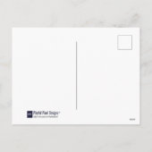 グリーンウォーター色の格子状メリークリスマス シーズンポストカード (裏面)