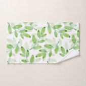 グリーンウォーター色の重葉層 バスタオルセット (ハンドタオル)