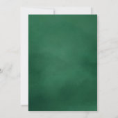 グリーンウォーター色アーチ写真卒業 案内状 (裏面)