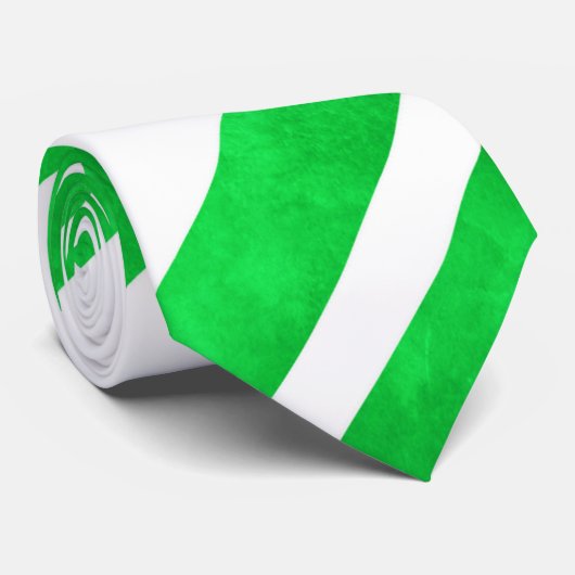 グリーンウォーター色キャンディーケーンストライプズ ネクタイ (ロール)