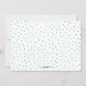 グリーンウォーター色タイポグラフィクリスマスフォト シーズンカード (裏面)