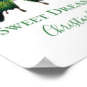 グリーンウォーター色バタフライ子供部屋ウォールアートポスター ポスター (角)