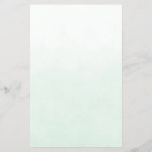 グリーンウォーター色フローラブライダルシャワービンゴ チラシ (裏面)