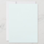 グリーンウォーター色フローラ11歳の誕生日 招待状 (裏面)