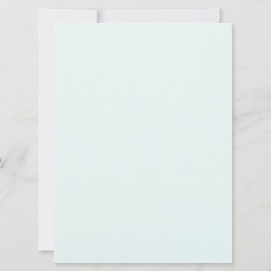 グリーンウォーター色フローラ11歳の誕生日 招待状 (裏面)