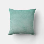 グリーンウォーター色モノグラパーソナライズされたム クッション (裏面)