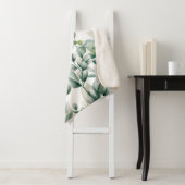 グリーンウォーター色ユーカリ葉 シェルパブランケット (インサイチュ)