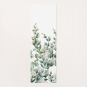 グリーンウォーター色ユーカリ葉 ヨガマット (裏面)