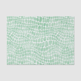 グリーンウォーター色ワニの皮 薄葉紙