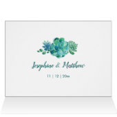 グリーンウォーター色多肉株サンキューカード (内部横(上))