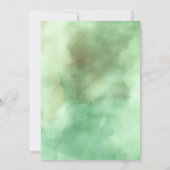 グリーンウォーター色多肉誕生日パーティー 招待状 (裏面)