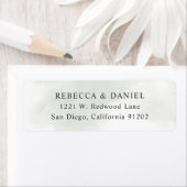 グリーンウォーター色洗浄差出人住所 ラベル (インサイチュ)