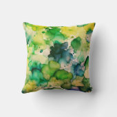 グリーンウォーター色融合 クッション (裏面)