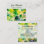 グリーンウォーター色融合 スクエア名刺 (正面/裏面)