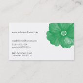 グリーンウォーター花名刺 名刺 (裏面)