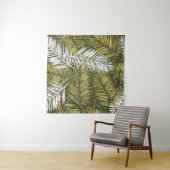 グリーンウォーター葉カラーイラストレーション：シームレスな タペストリー (インサイチュ(横))