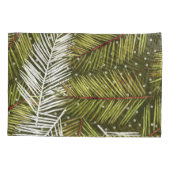 グリーンウォーター葉カラーイラストレーション:シームレスな 枕カバー (裏面)